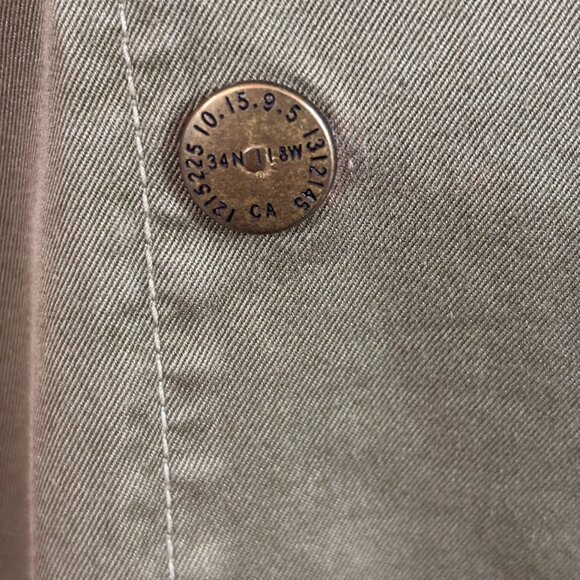 Current/Elliott The Infantry Army Green Double Breasted Jacket Sz 1 (L) Hiking - Picture 6 of 14
